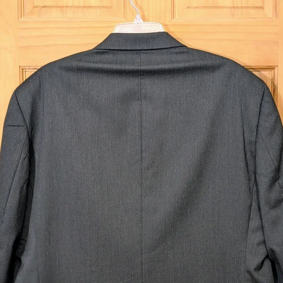 Nautica Blazer Jacket Sport Coat Wool 3 Button Corpcore Charcoal Gray Men's 42R - Picture 5 of 9